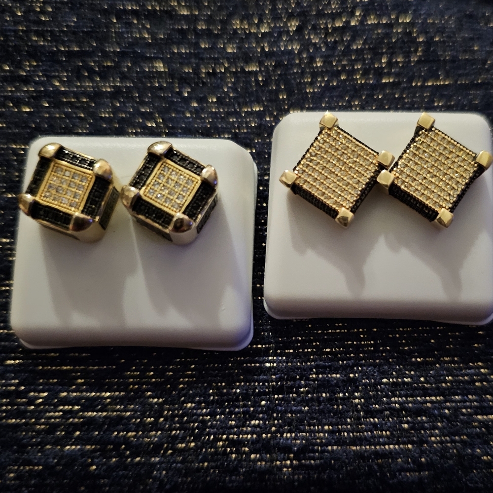 Gorgeous Micro Pave Earrings From DUBAI ( Choose 1) (Back-Screw)